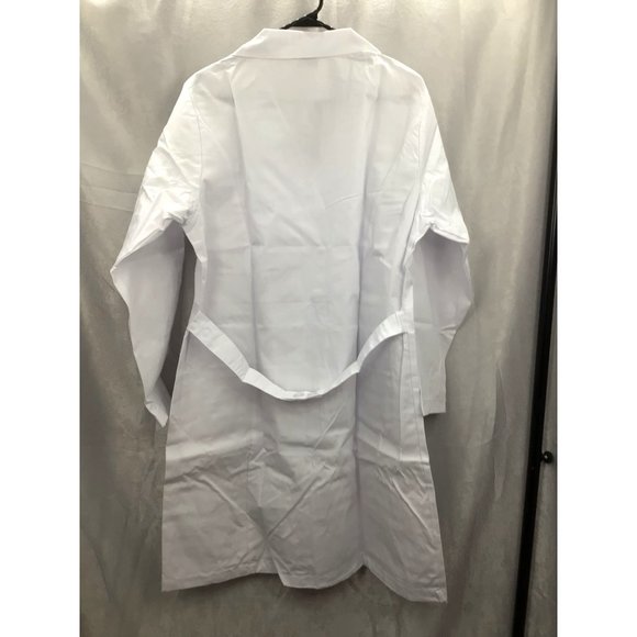 Natural Uniforms Unisex 40 In. Lab Coat Long Sleeve Large NWT - Picture 2 of 9